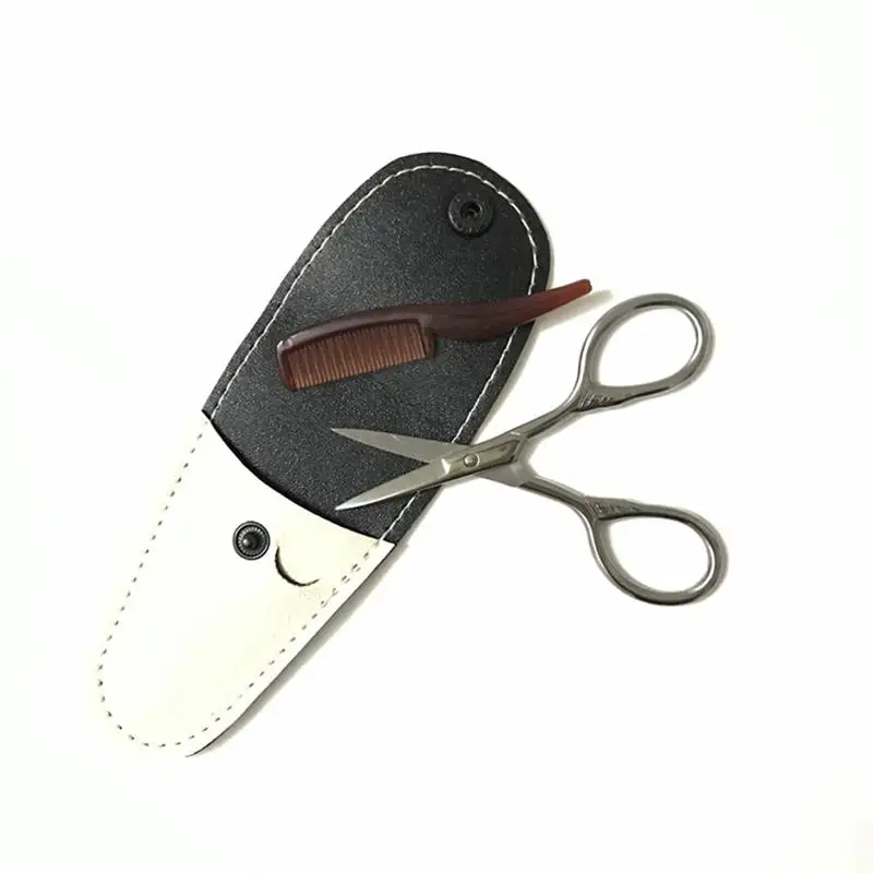 3 шт. в 1 наборе инструмент для стрижки усов мужские ножницы бороды из нержавеющей