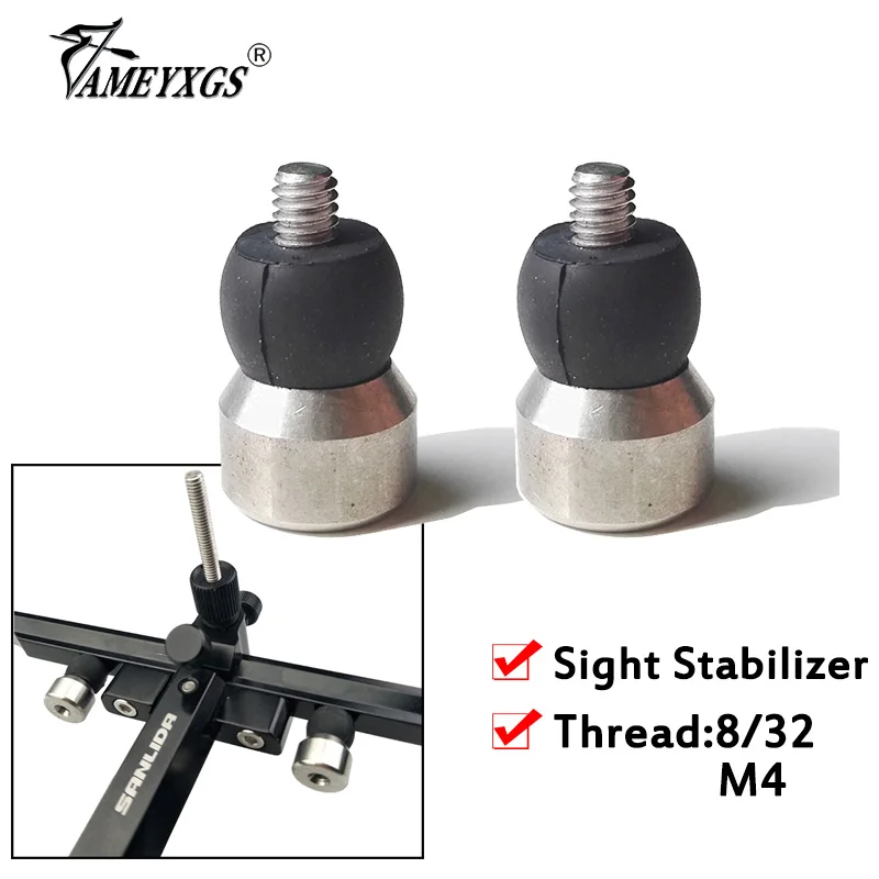 

1pair Archery Bow Sight Stabilizer Damper Ball Compound/Recurve Bow Sight Shock Absorber Outdoor Hunting Shooting Accessories