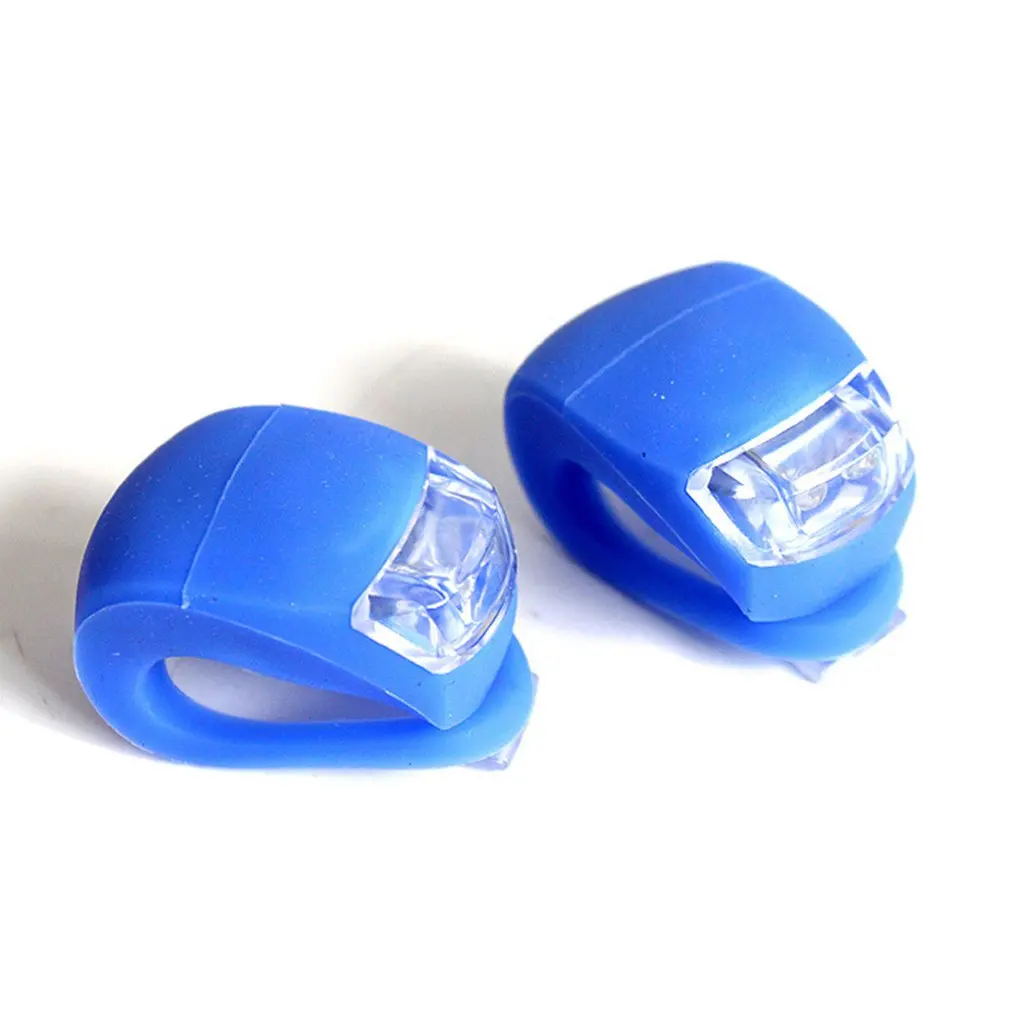 Водонепроницаемый силиконовый светодиодный велосипедный светильник передний