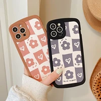 ekoneda cute floral case for iphone 13 12 11 pro xs max xr x 7 8 plus women silicone flower protective cover cases