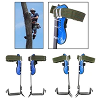garden adjustable stainless steel tree climbing spike set lanyard rope pedal tools for rock climbing camping new