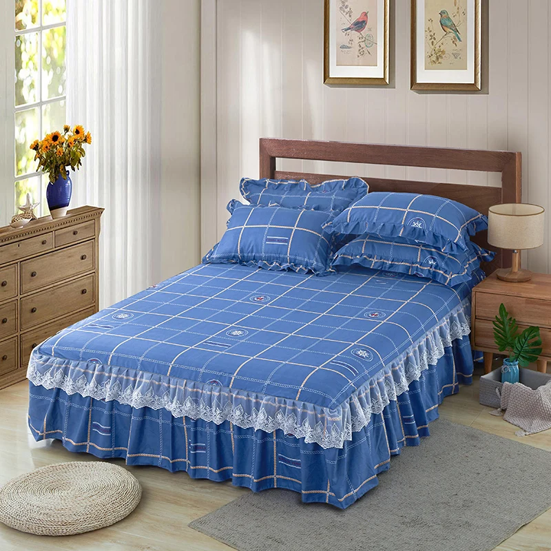 Кружевное двухъярусное покрывало утолщенное шлифовальное из