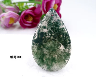 Подвеска из натурального агата в виде капли воды листья нефрит миелин подвеска