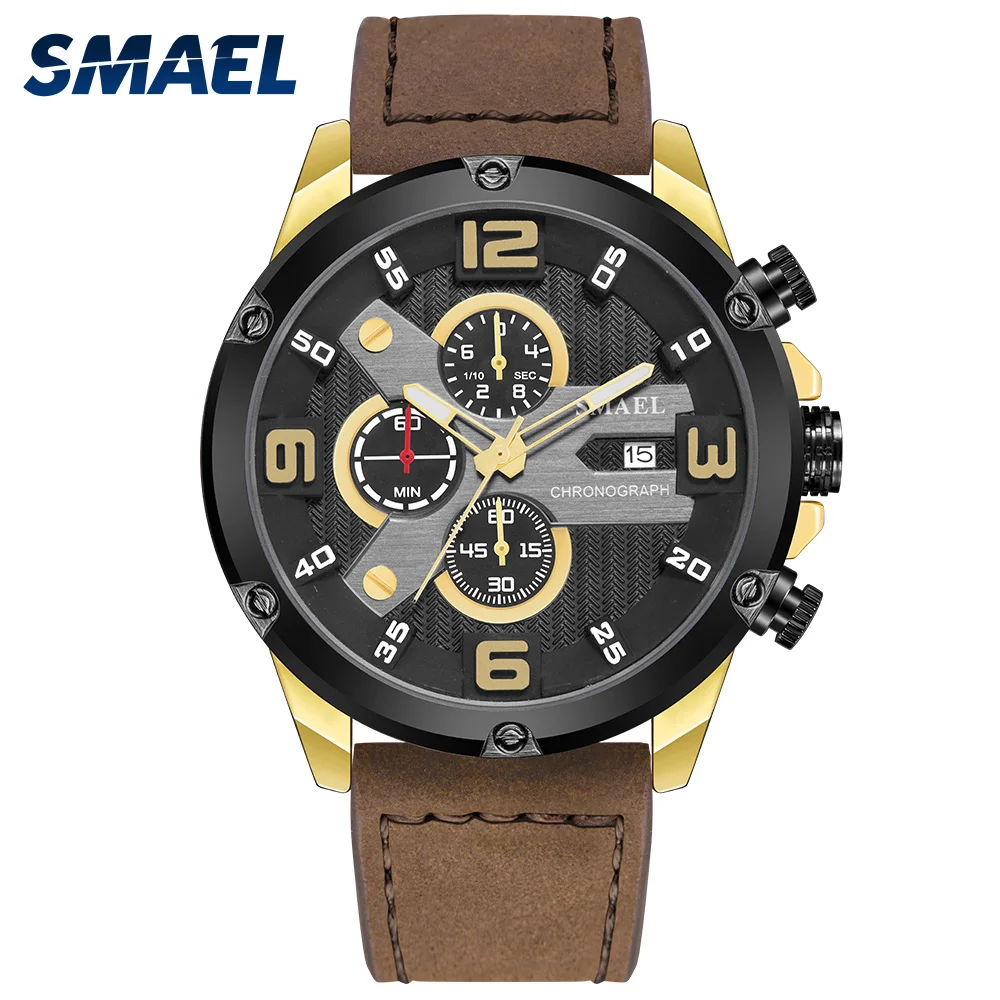 2020 Роскошные Брендовые Часы кварцевые кинетические часы Кожа Авто Дата