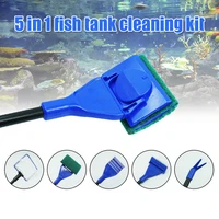 5 in 1 fish tank cleaning tool kit aquarium dirt gravel cleaner brush sets b88