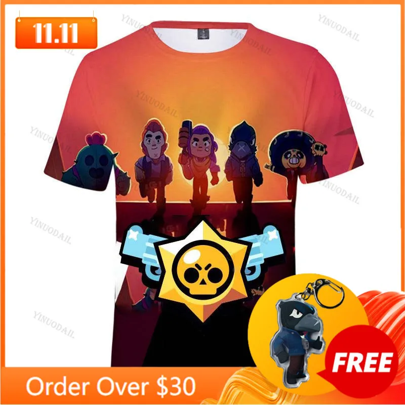 

Children Cute Crow Shoot Browlers 3D Print T-shirts Men Clothing Cute Shirts Kids Leon Child Tops Boys Girls