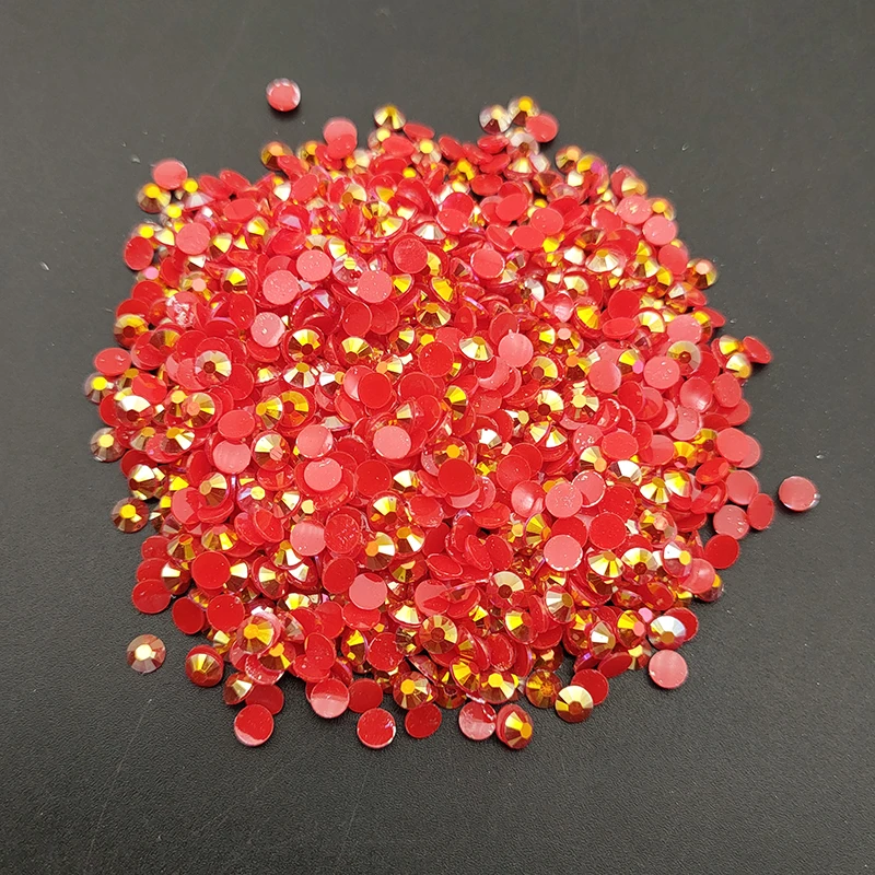 Оптовая продажа 4 мм Flatback стразы АБ желе смолы Б ез исправлений оптом посылка