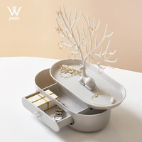 we new antlers jewelry rack creative earrings necklace ring bracelet deer jewelry cases display stand tray tree storage gifts