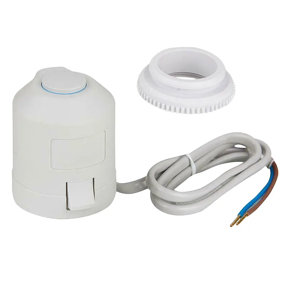 

White Thermal Electric Actuator Flooring Heating System Water Separator For Manifold Valves High Quality Drop Shipping