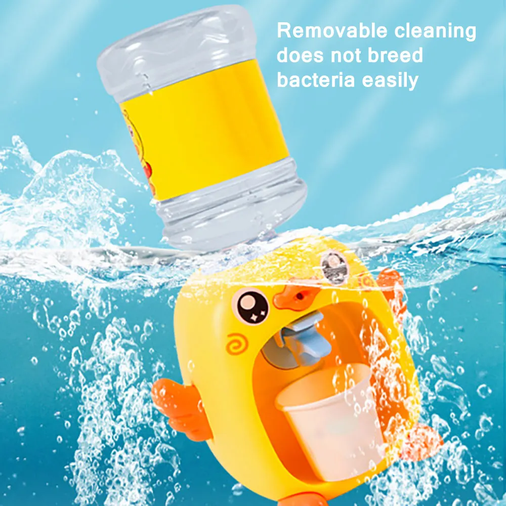 

Children's Little Yellow Duck Kitchen Pretending Water Dispenser Simulation Cosplay Kitchen Toy