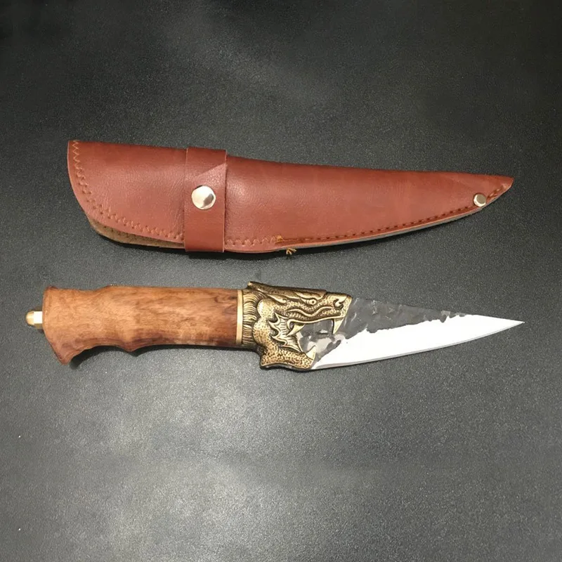 

Traditional Handmade Forged Kitchen Boning Knife Sashimi Knives Bone Cleaver Meat Slicing Knife Fruit Cutter Cooking Tools