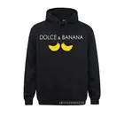 Забавные свитшоты для вегетарианцев Dolce And Banana, зимние Смешные мужские толстовки с капюшоном в стиле High Street