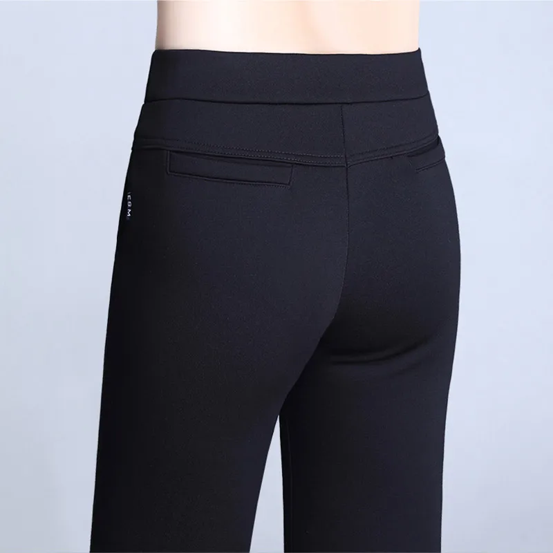 Женские бархатные брюки-клеш с высокой талией | Женская одежда