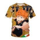 Новинка 2021, 3D аниме футболка Haikyuu, костюм для косплея, футболка Хината шоё, футболка карасуно, топ для школьного волейбола, футболка кагеяма, топы