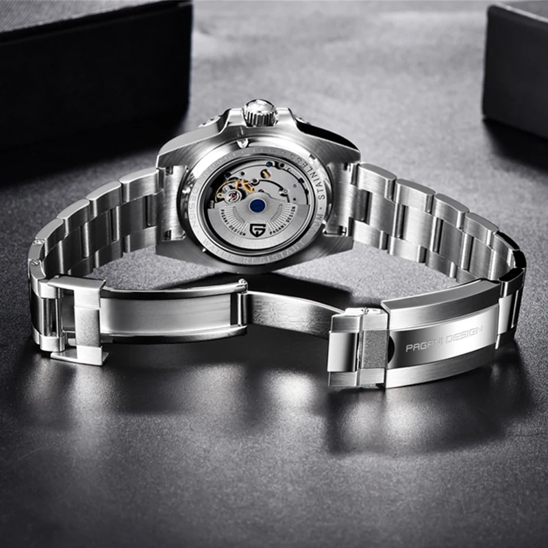

PAGANI DESIGN Automatic Mechanical Watch All Steel Waterproof Sport GMT Luminous Watches Luxury Brand Men Business Wristwatch