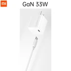 Оригинальное зарядное устройство Xiaomi GaN для путешествий, 33 Вт, макс., для Redmi K30 Ultra, размер 12, кабель USB Type-C, выход PD, быстрая зарядка, 5 В9 В11 В = 3 А
