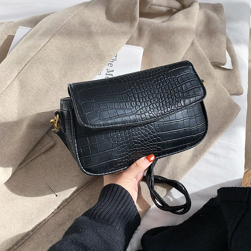 

Toposhine Stone Pattern PU Leather Crossbody Bags For Women 2021 Fashion Small Cross Body Brand Designer Lady Shoulder Bag