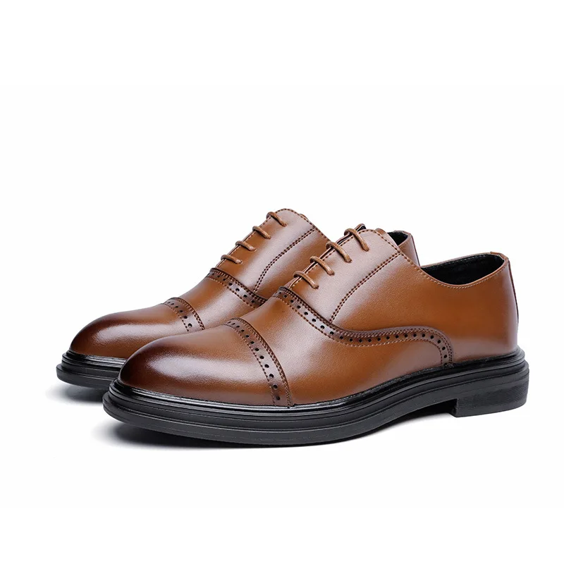 

Fashion Mens Autumn Business Dress Brock England Leather Retro Men Dress Shoes Zapatos De Hombre Men Dress Shoes Unique Shoes