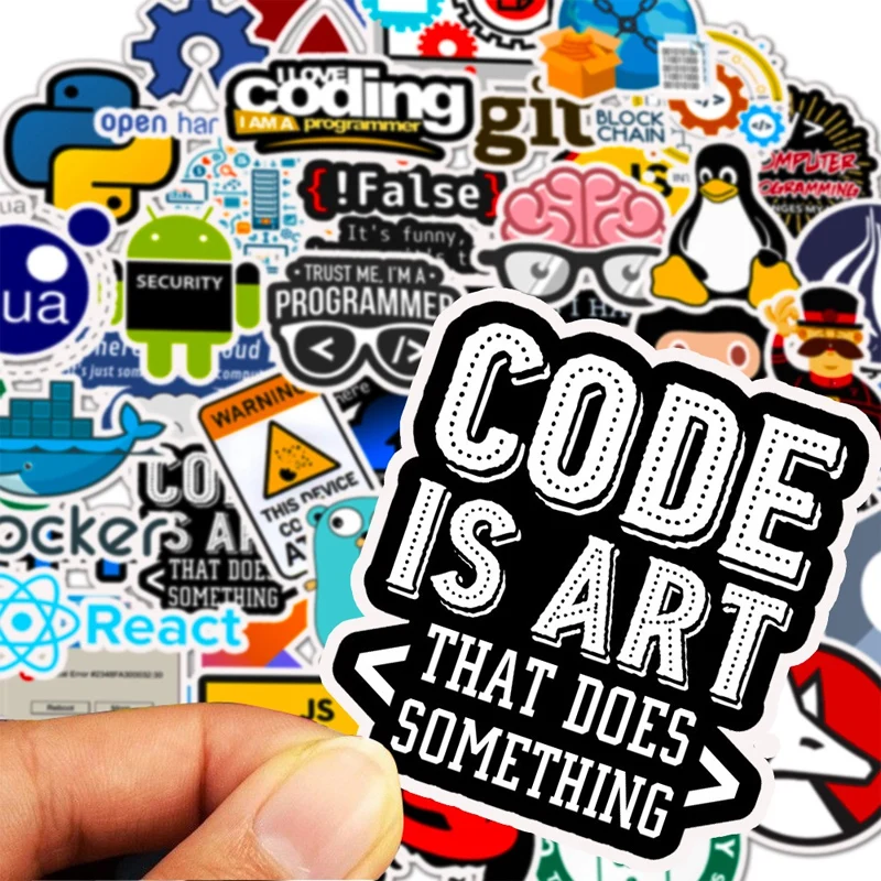 50 шт. языковая наклейка для программирования s интернет html программное