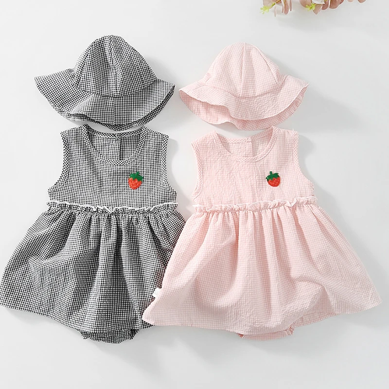 Летнее платье в Корейском стиле Японии Стиль хлопковая майка топ жилет клетчатая