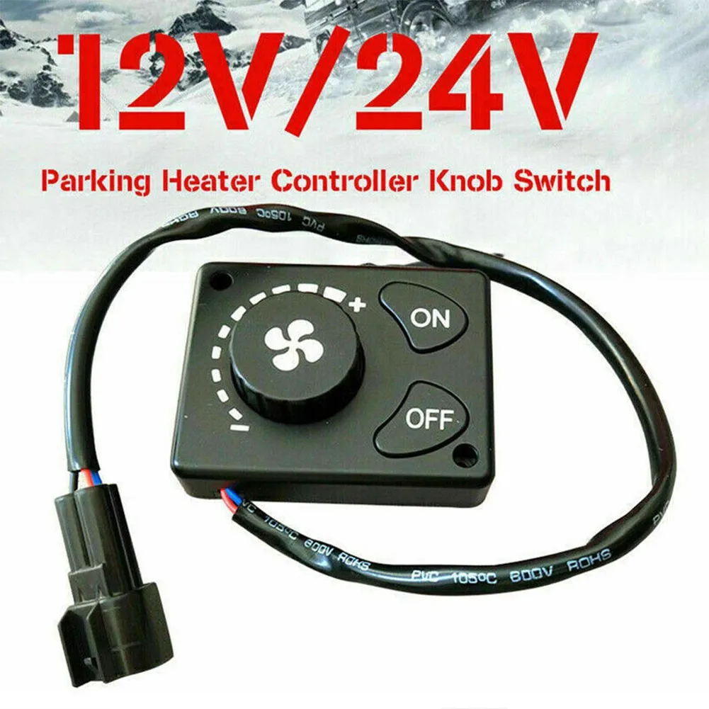 

Diesel Air 12/24V Parking Heater Control LCD Knob Controller Switch Vehicles Parking Heater Knob Switch