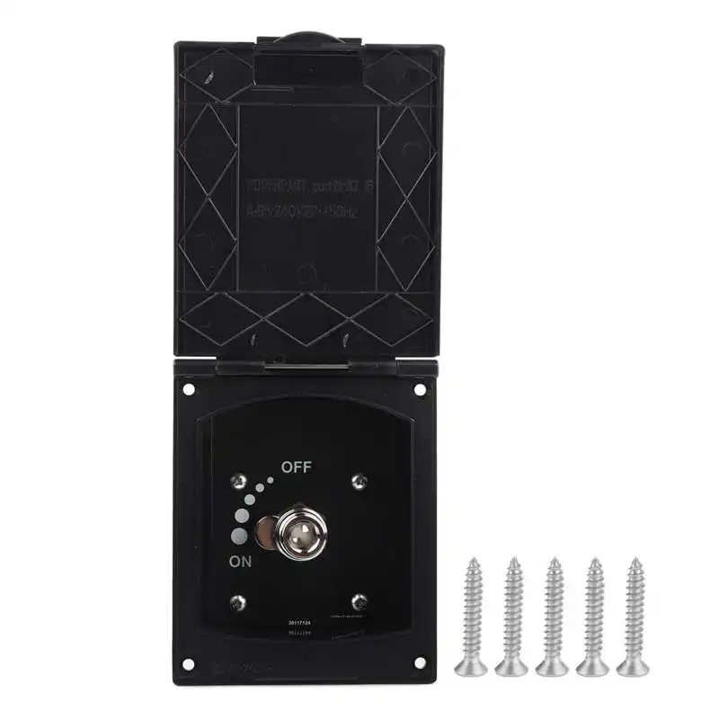 

Exterior Shower Box 1/2in Exterior Shower Box Inlet and Outlet Port for RV Boat Motorhome Without Shower Hose/Head