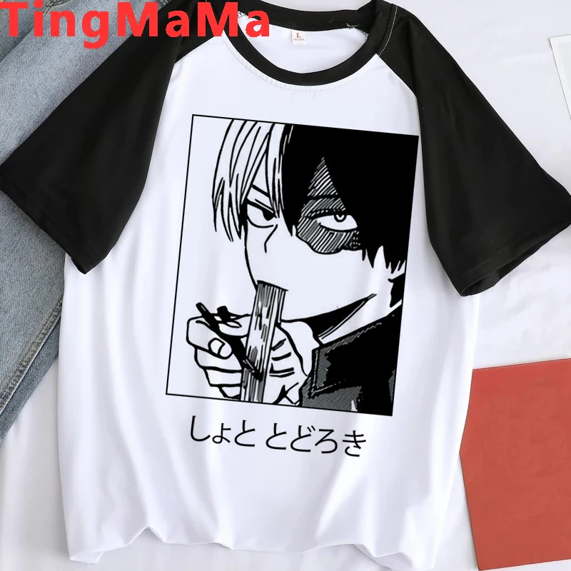 Мужские футболки Моя геройская академия кавайная футболка с японским аниме