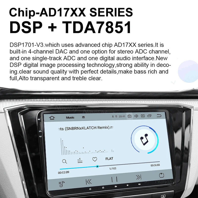 Восьмиядерный 4G RAM 64G ROM 2Din автомобильный dvd плеер GPS навигатор для Ford Focus2 S-MAX Mondeo