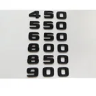 Блестящие черные буквы, цифры эмблемы для багажника 450 500 550 580 600 650 700 800 850 880 900, Эмблема для BRABUS