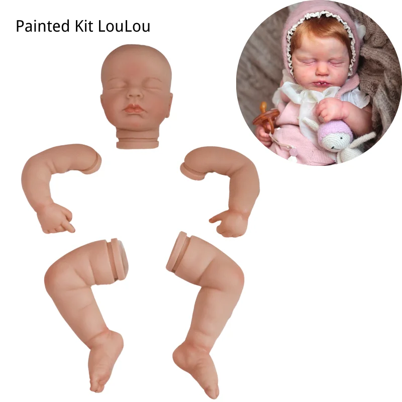 Bebe Reborn Painted Kit LouLou Reborn Babies Molds Unassembled 50cm Reborn Baby Doll Toy For Children Girl Gift