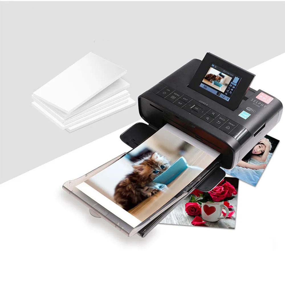Для Canon SELPHY CP1200 CP1300 CP910 CP900 CP820 ES1 ES2 ES30 CP100 CP200 CP300 CP400 CP500 CP600 CP700 CP720 чернильная бумага 6