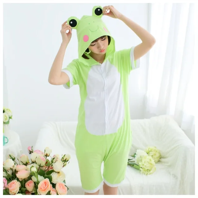 2019 новые пижамы Аниме Лягушка принц мужчины женщины взрослые короткий рукав