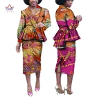 Новый BintaRealWax по индивидуальному заказу Женская обувь в африканском стиле платье для женщин топ пиджак и юбка вечерние свадебные платья размера плюс 6XL WY629