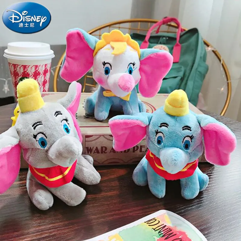 

Мягкие игрушки из мультфильма Disney, маленький летающий слон, кукла-дамбо, пряжка для ключей, подвесные декоративные плюшевые игрушки для дет...