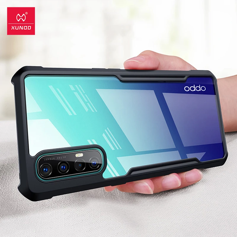 Противоударный чехол XUNDD для OPPO Find X2 Neo защитный телефона прозрачный подушка