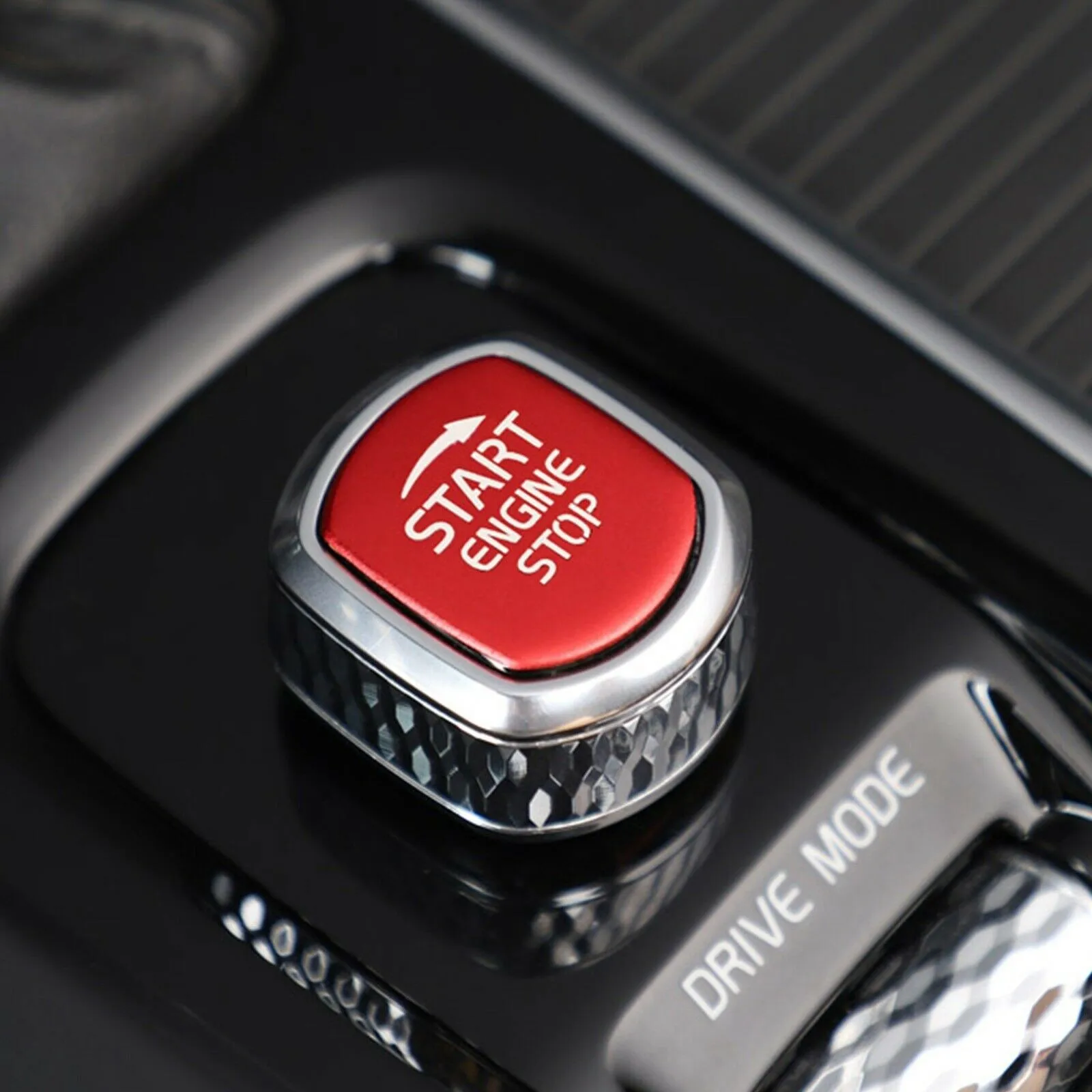 

QC Test Button Red Cover 1PCS 2016-21 Aluminum Alloy For Volvo High Quality