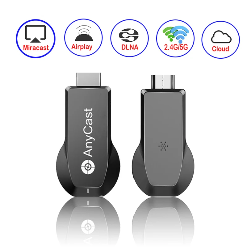 Anycast M100 2,4G/5G 4K Miracast любой Cast беспроводной DLNA AirPlay HDMI tv Stick Wifi дисплей ключ приемник для IOS Android PC