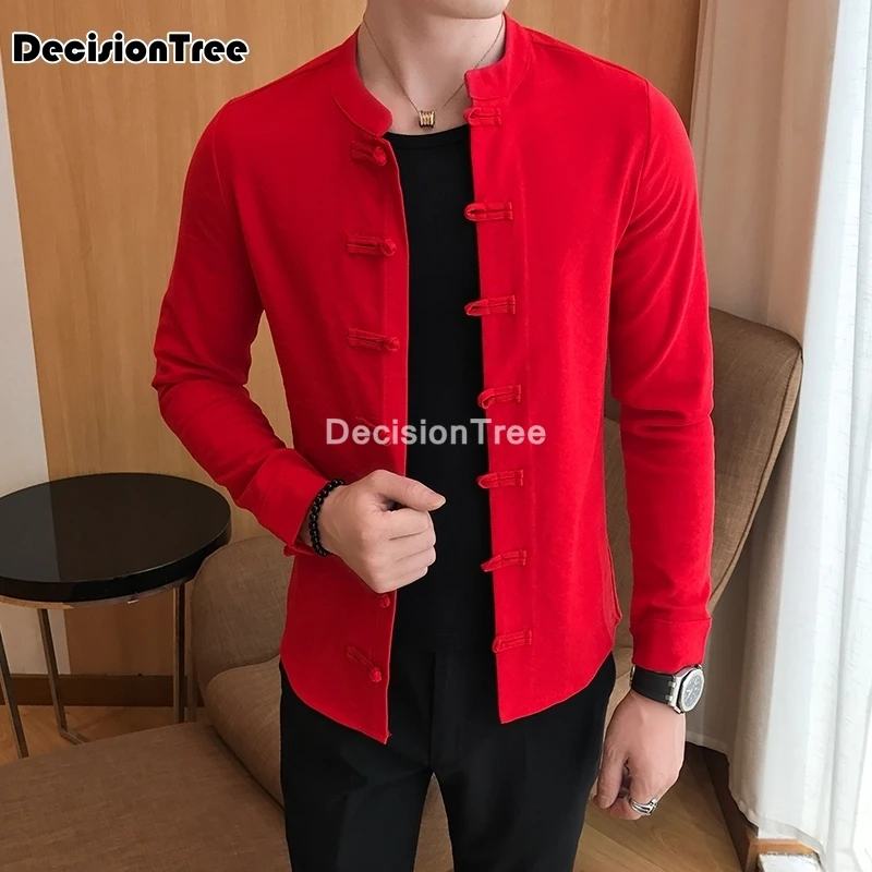 2021 блузка кунг фу с длинным рукавом традиционная китайская одежда костюм Тан топ