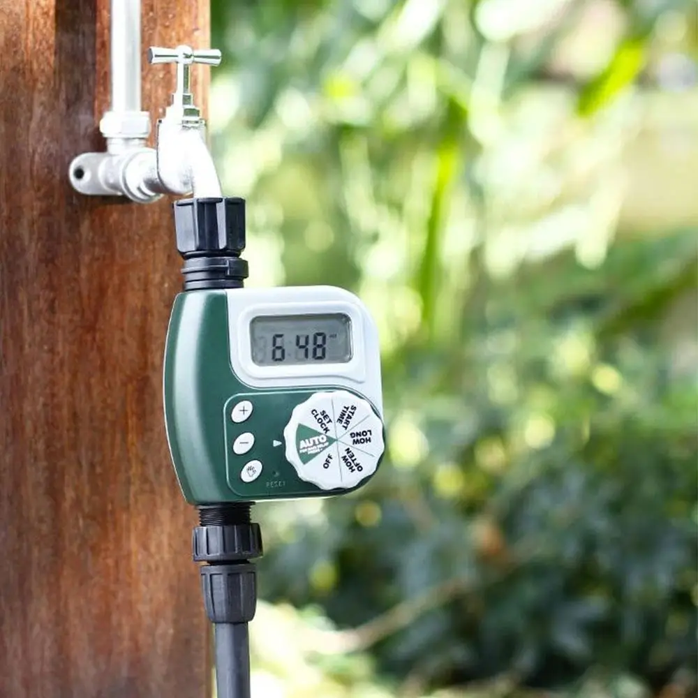 

Durable G3/4 Interface Faucet Timer Water Pipe Timer The Flower Beds Botany Planting Gardener Convenient ABS Green Garden