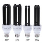 E27 15203040W UV ультрафиолетовые люминесцентные Black светильник CFL светильник Bulb Lamp 220V New