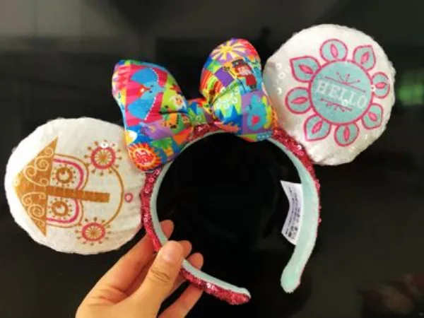 Новый аутентичный уши Минни Маус повязка на голову это небольшой мир