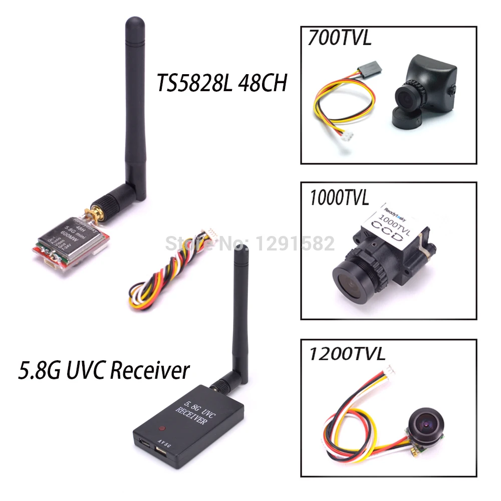 5 8G FPV приемник UVC видео Downlink OTG VR Android телефон + TS5828L 48CH передатчик 1200TVL камера для Mini