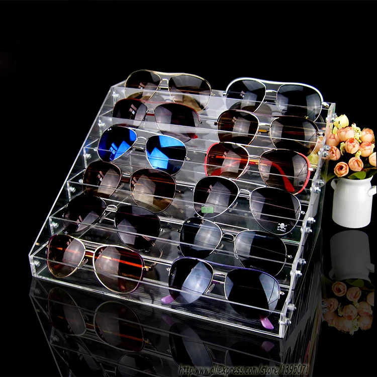 

Superior 4cm Wide 6-Layer 5-Layer ,4-Layer 3-Layer Wide Sunglasses Display Stand Eyeglasses Showing Rack Showcase Jewelry Holder