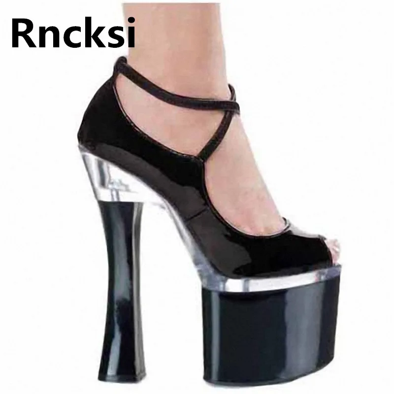 Rncksi сексуальные женские туфли на шнуровке высоком каблуке платформе для танцев
