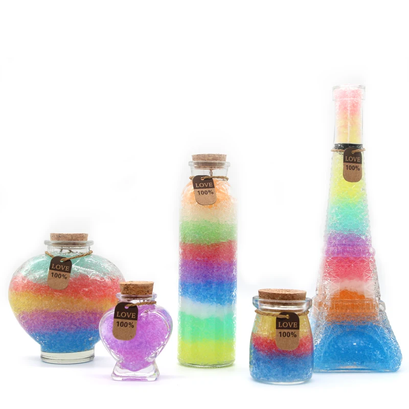 800 шт красочные гидрогелевые магические шарики Желе водные бусины Кристалл почвы