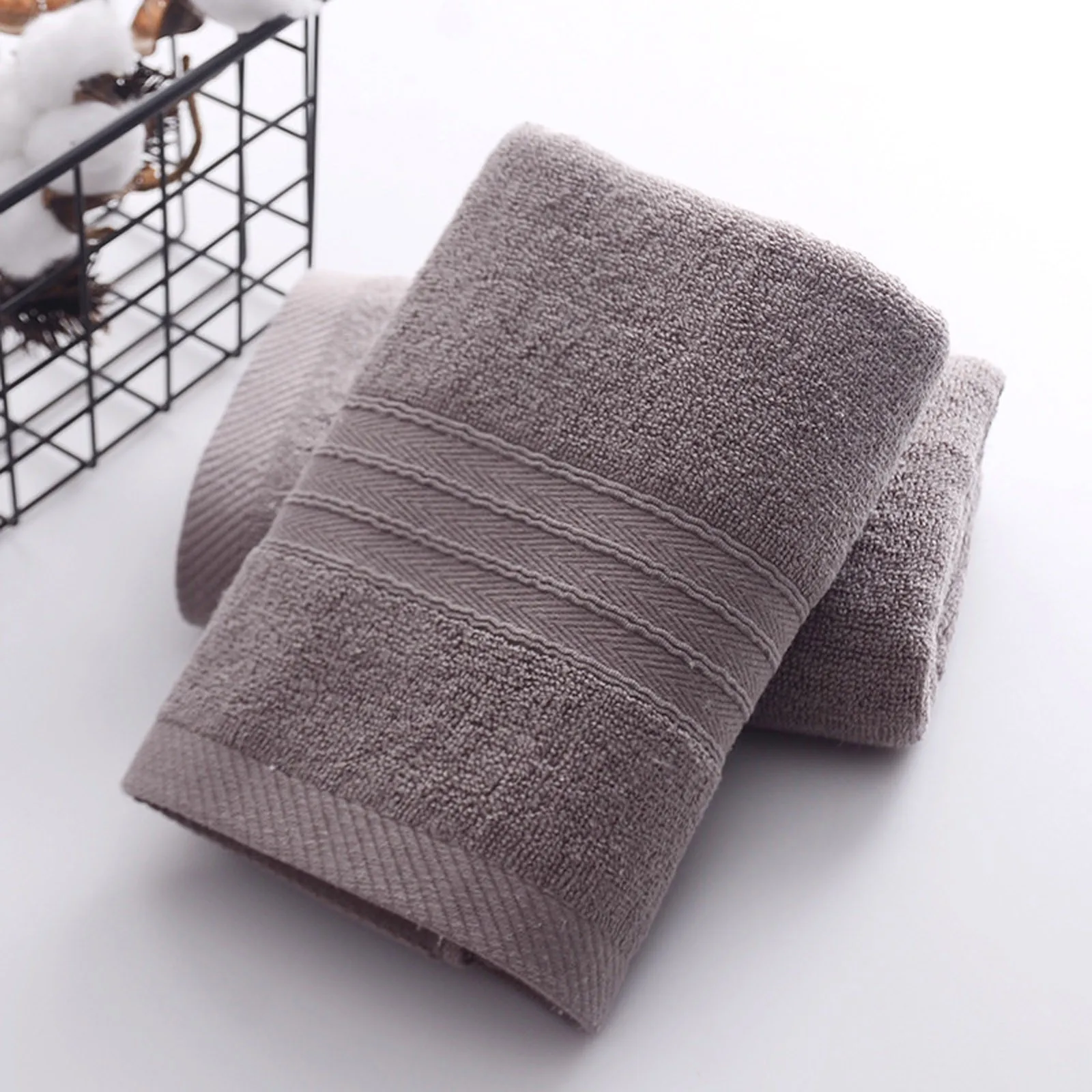 Полотенце для лица из чистого хлопка 6 шт. супервпитывающее большое полотенце