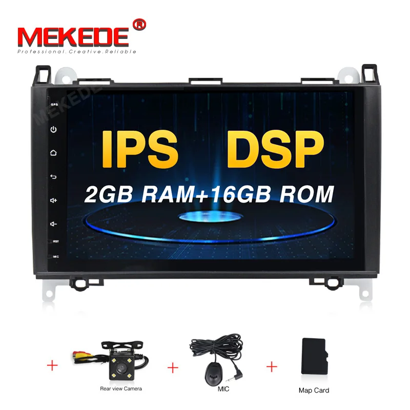 CAR DVD CAMERA Ips DSP Android 9,0 4G 8 ядерный Автомобильный gps для Benz Sprinter B200 W209 W169 W245 B170 Vito W639 dvd-плеер стерео радио аудио - Цвет: CAR DVD CAMERA