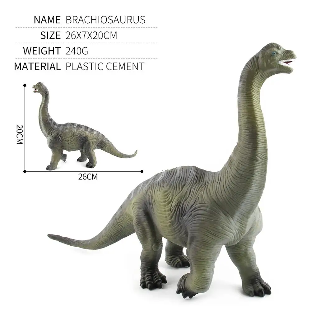 Большой Giganotosaurus динозавр Юрского периода Моделирование игрушка модель мягкая ПВХ пластик ручная роспись игрушки животных для детей Рождественский подарок - Цвет: XD-WL-1