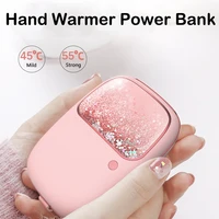 mini power bank 10000mah hand warmer heater powerbank portable charger external battery for iphone 13 12 huawei xiaomi poverbank