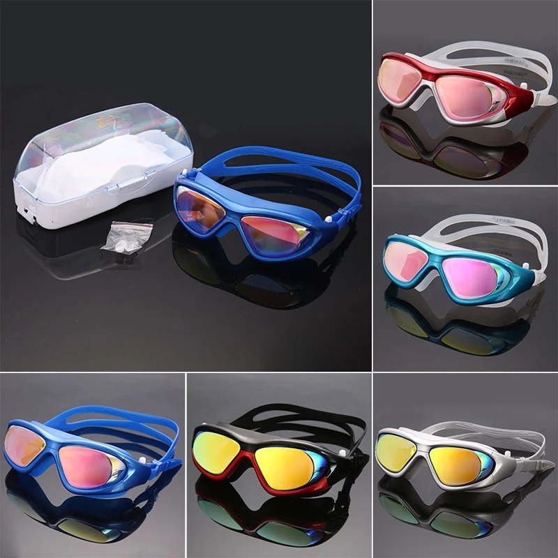 

Neutral Adjustable Electroplated Swimming Glasses Anti Fog Swimming Glasses Waterproof Swimming Glasses With Nose Clip